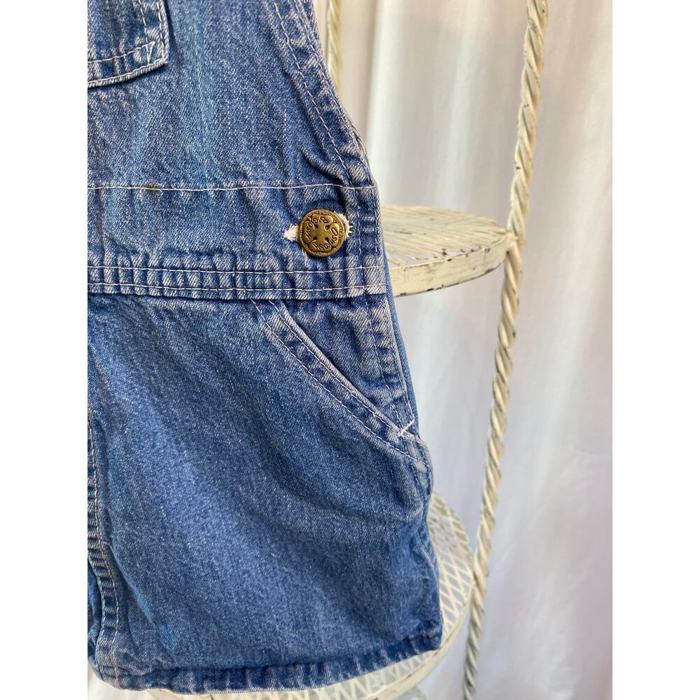 Osh Kosh B Gosh Jumper Vintage 90's Classic Wash Denim Vestback Size 3T - Picture 4 of 7